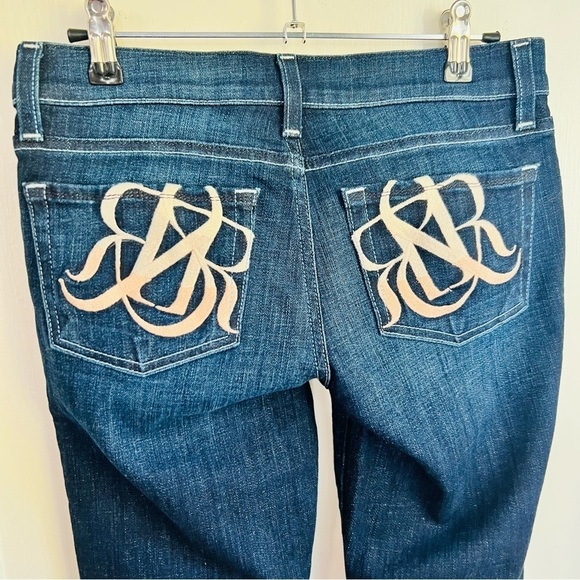 Rock & Republic Jeans Bootcut Dark Wash - Rare Sample - Tall Girl Friendly - Picture 3 of 14